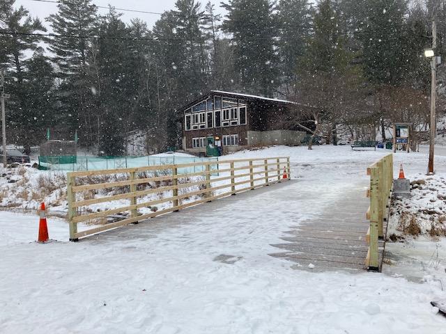 The new bridge across Chester Creek provides easy year-round access to the West side of the park.